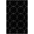 Hand-tufted Contemporary Alston Black Geometric Abstract Area Rug - 9' x 13'