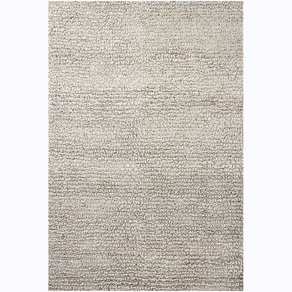 Hand woven Mandara New Zealand Wool Shag Rug (79 X 106)