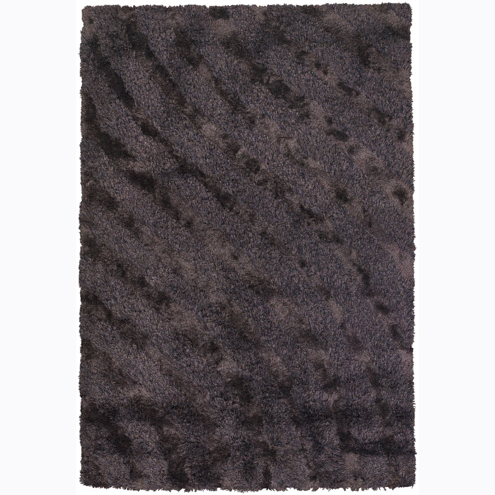 Handwoven 1.5 inch Tricolor Mandara Shag Rug (9 X 13)