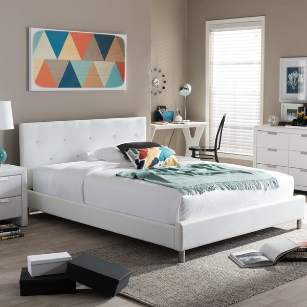 Silver Orchid Caillol Tufted Upholstered Queen Bed