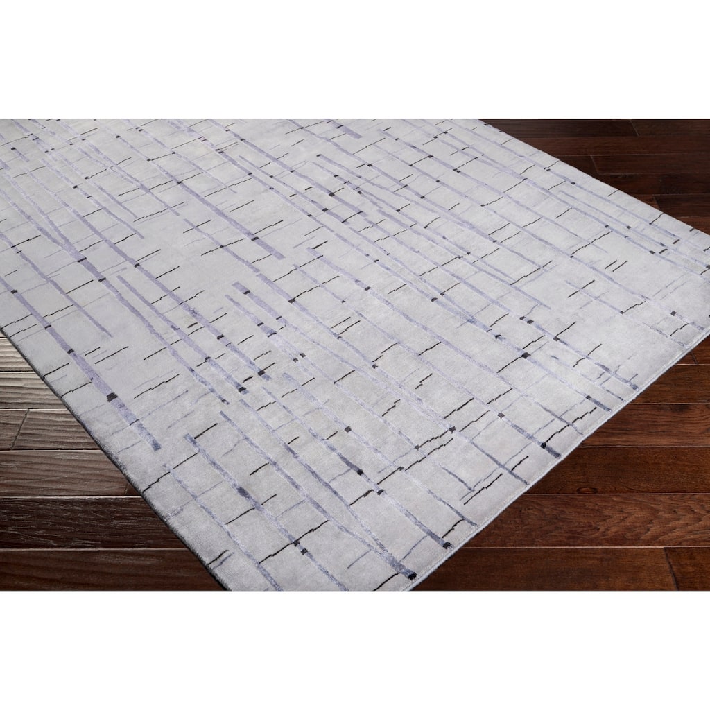 Hand-knotted Ilford Abstract Design Wool Area Rug - 2'6" x 10' Runner
