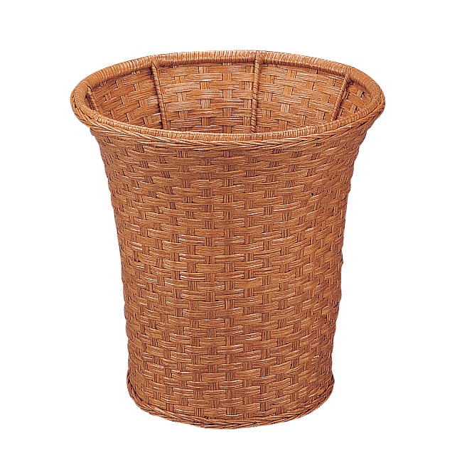 Round Wicker Wastebasket