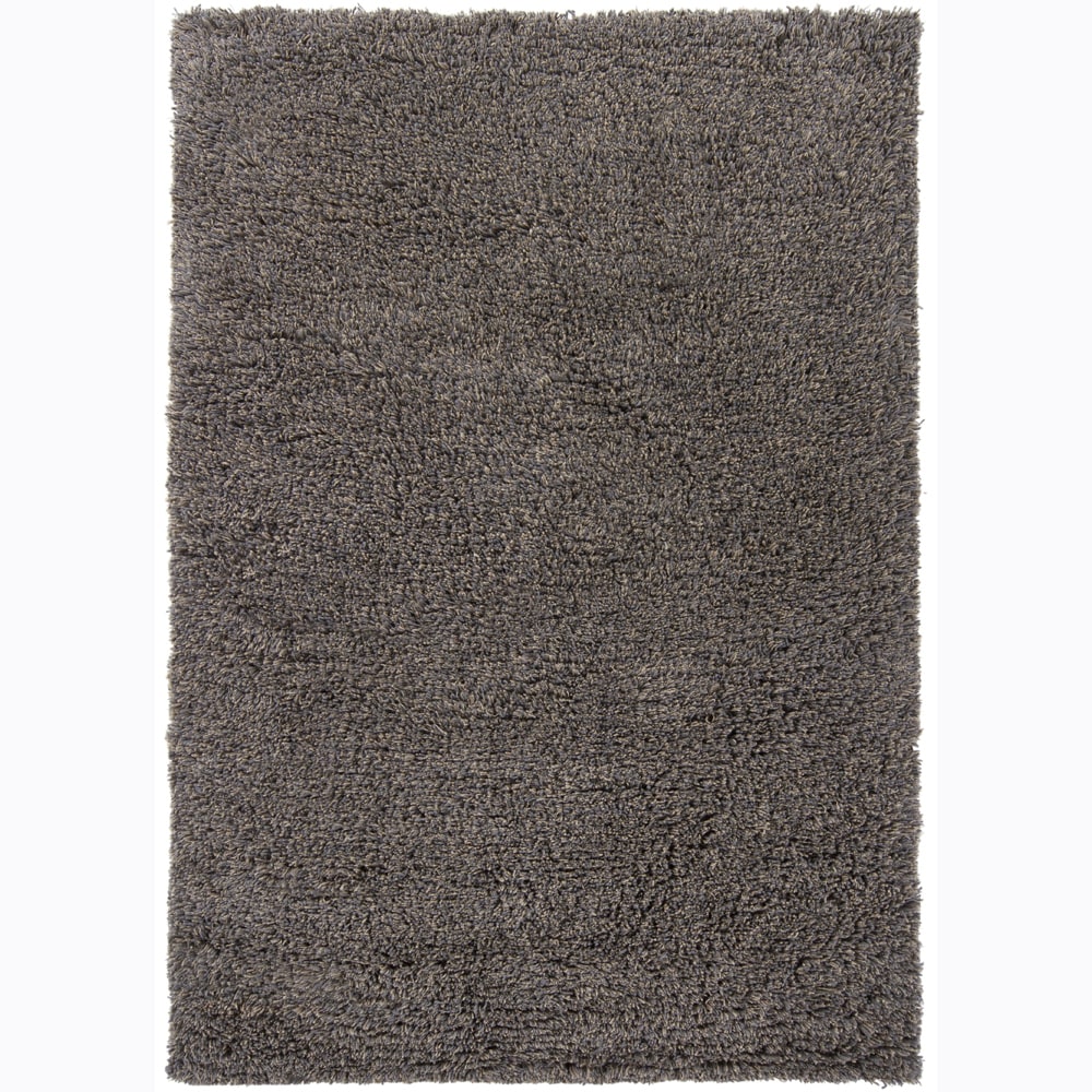 Handwoven Taupe/ivory/gray Mandara Shag Rug (79 X 106)