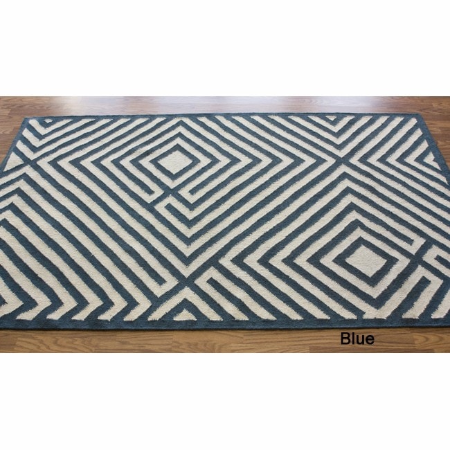 Nuloom Handmade Amish Wool Flatweave Kilim Rug (8 X 10) (IvoryStyle ContemporaryPattern GeometricTip We recommend the use of a non skid pad to keep the rug in place on smooth surfaces.All rug sizes are approximate. Due to the difference of monitor colo