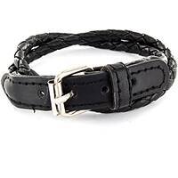 Shop Black Braided Leather Multi-cord Bracelet - Free Shipping On ...