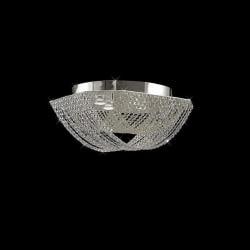 4 light Flush To Ceiling Mount Crystal Chandelier Light Fixture