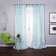 Lambrequin Zarya Grommet Flocked Curtain Panel 84 in - 54 x 84 - 54 x ...