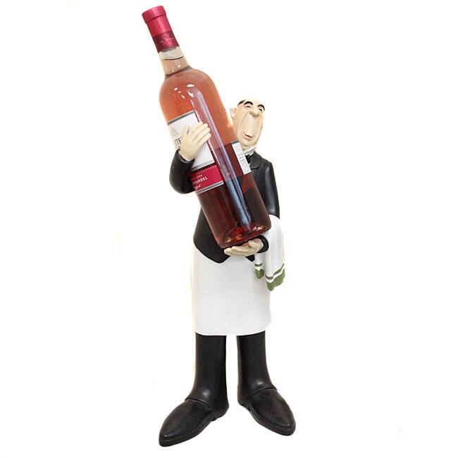 French Waiter Wine Bottle Holder and Kitchen Decor