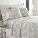 preview thumbnail 8 of 24, Solid or Print Cotton Heavyweight Flannel Bed Sheet Set Paisley - Paisley/Striped - 3 Piece - Twin