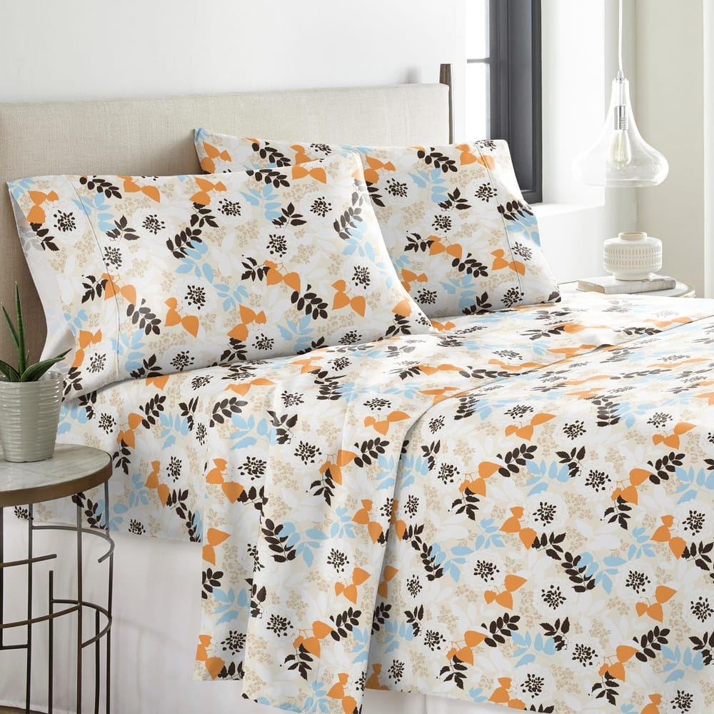 Solid or Print Cotton Heavyweight Flannel Bed Sheet Set