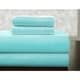 preview thumbnail 26 of 24, Solid or Print Cotton Heavyweight Flannel Bed Sheet Set Tiffany blue - Solid Color/Striped - 3 Piece - Twin