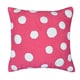 preview thumbnail 5 of 3, Cottage Home Laila Hot Pink Dot Cotton 16 Inch Throw Pillow