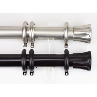 Shop Instyledesign Flare Decorative Traverse Rod With Rings Center