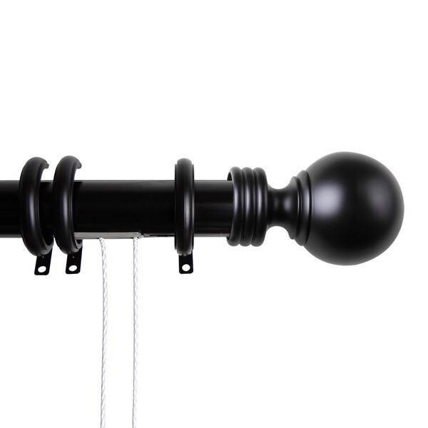 Shop Instyledesign Globe Decorative Traverse Rod With Center Open