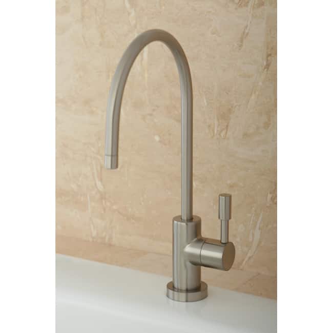 Contemporary Brushed Nickel Single-handle Water Filter Faucet
