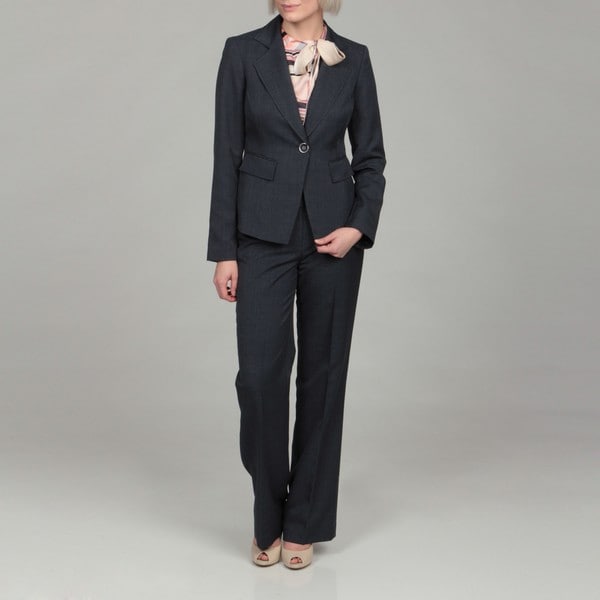 blue jean pants suit