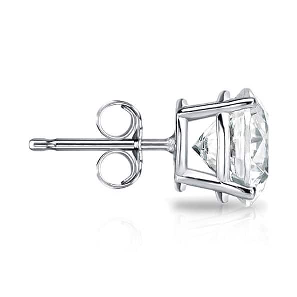 14k Gold 1/2ct TDW Round Diamond Stud Earrings (E-F, VS1-VS2)