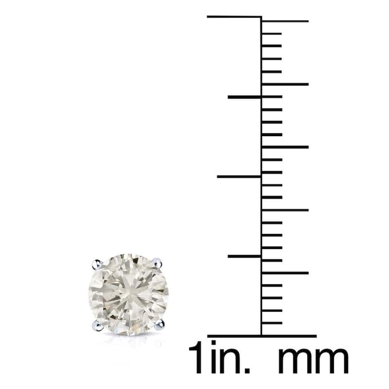 Auriya 2ctw Round Diamond Stud Earrings 14k Gold(J-K, I2-I3)