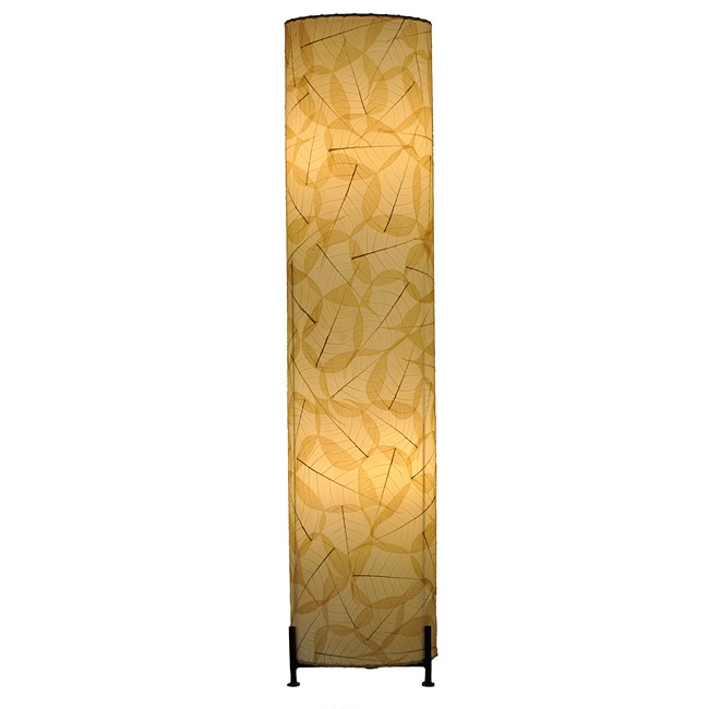 [Handmade] Natural Banyan Leaf Large Floor Lamp (Philippines) - Free