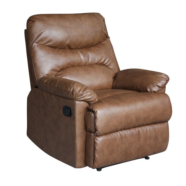 Tucker Tan Bonded Leather Recliner