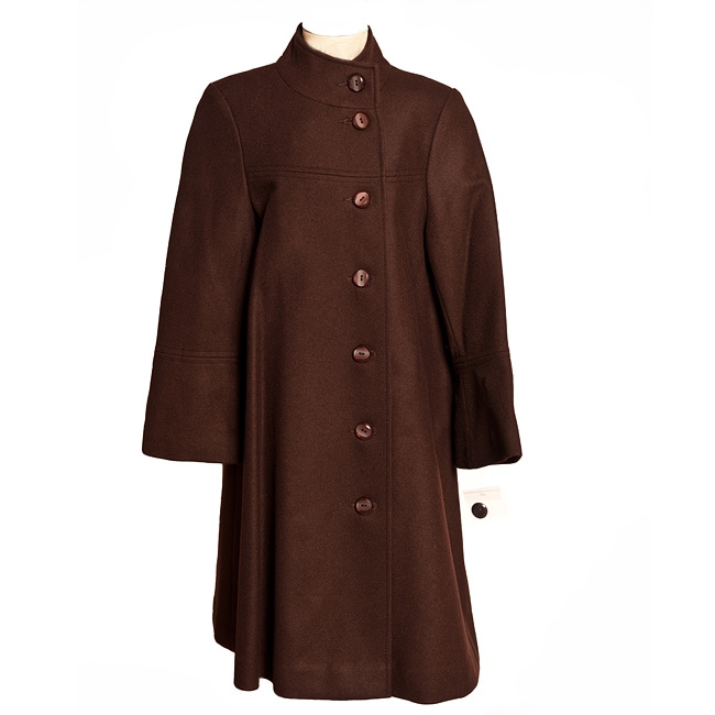 Trilogi Collection Big Girls Asymmetrical Button Coat