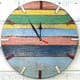 preview thumbnail 6 of 9, Handmade Recycled Boat Wood Beach House Clock (Thailand)
