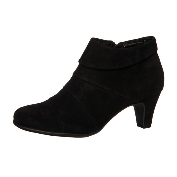 womens black dress boots low heel