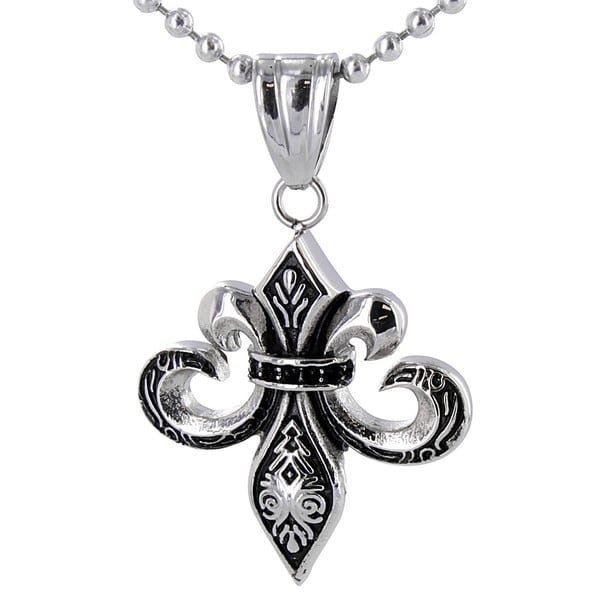 Shop Stainless Steel Antiqued Fleur De Lis Necklace Free Shipping On   Stainless Steel Antiqued Fleur De Lis Necklace Ac8268c0 B2c5 4138 9068 0e1c40250938 600 