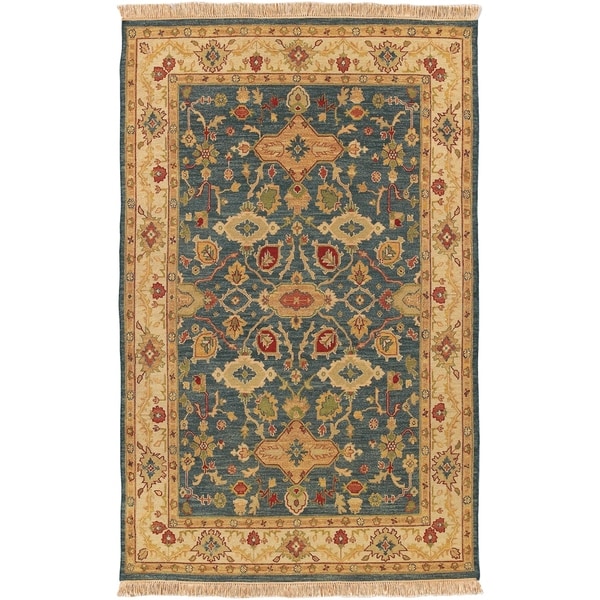Hand-knotted Laramie Semi-worsted New Zealand Wool Area Rug - 10' x 14'