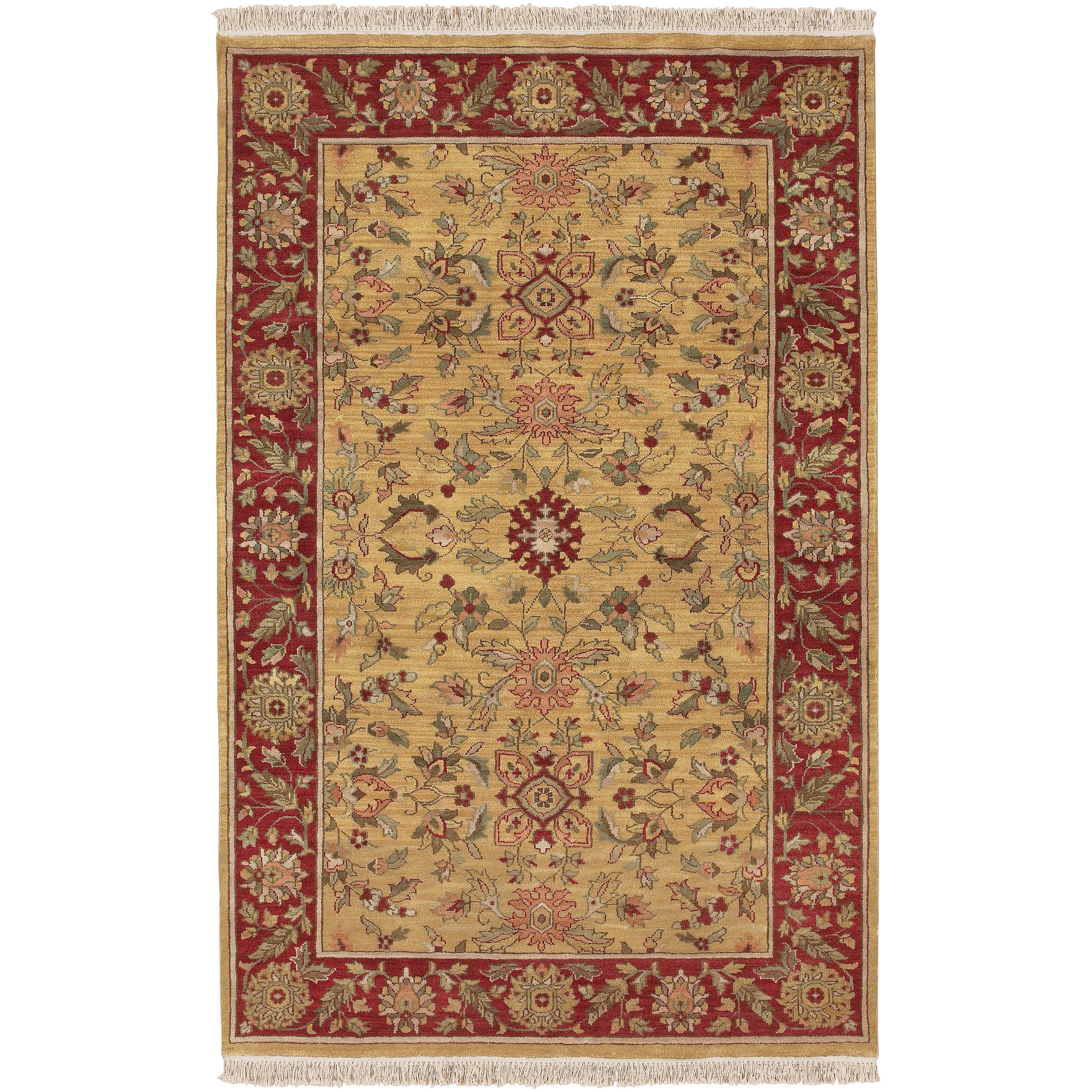 Hand knotted Babylon Semi worsted New Zealand Wool Rug (39 X 59)