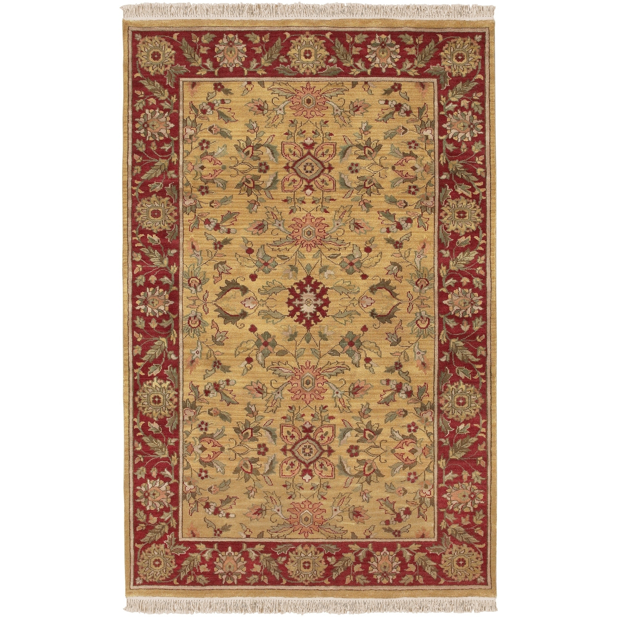 Hand knotted Babylon Semi worsted New Zealand Wool Rug (39 X 59)