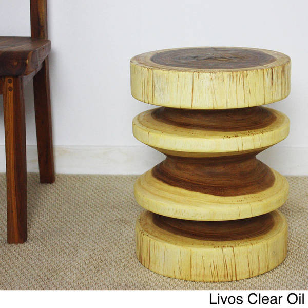 Handmade 18 Inch High Round Zig Zag End Table Thailand Free Handmade 18 Inch High Round Zig Zag End Table Thailand
