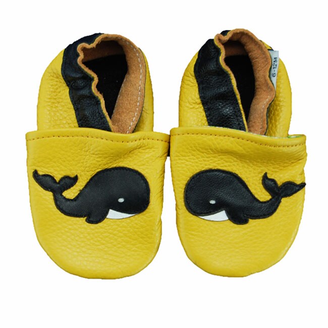 Shop Whale Soft Sole Leather Baby Shoes - Free Shipping On ...