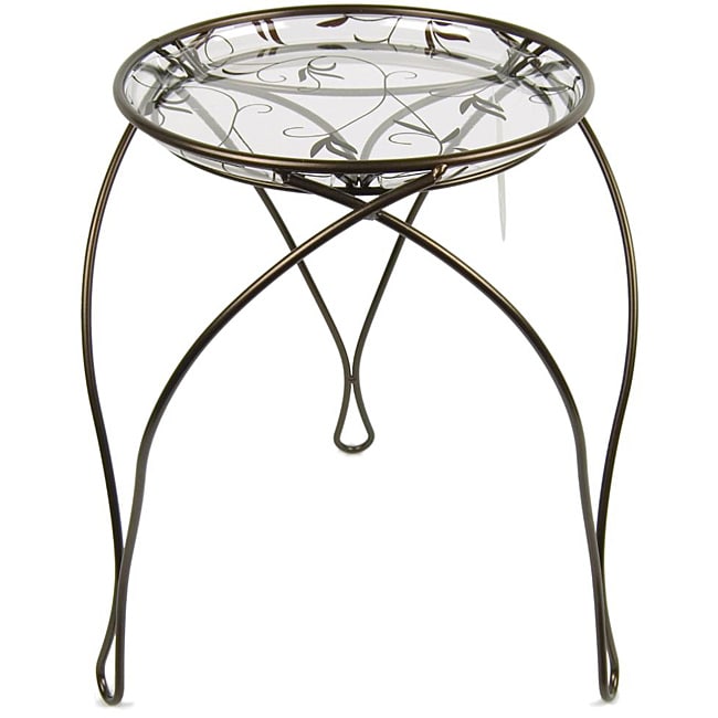 The Elegance Plant Stand, Dark Bronze (17 Inches)