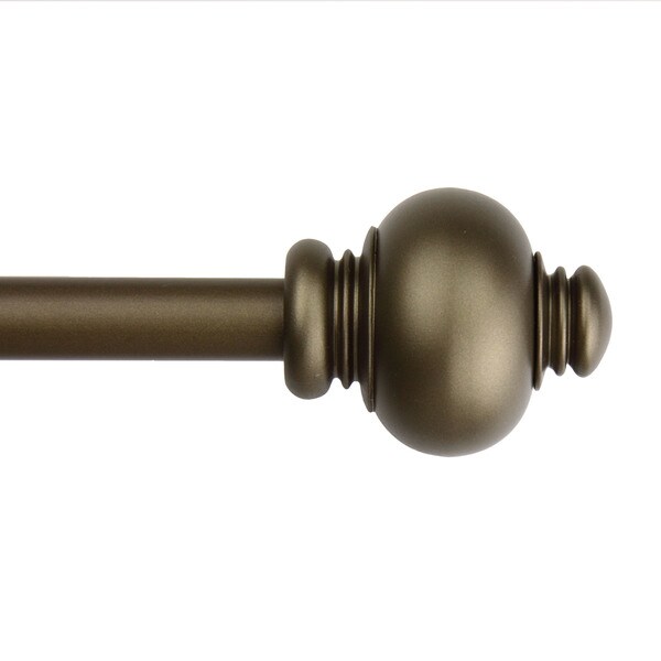 Shop InStyleDesign Classic Adjustable Antique Gold Button Curtain Rod ...