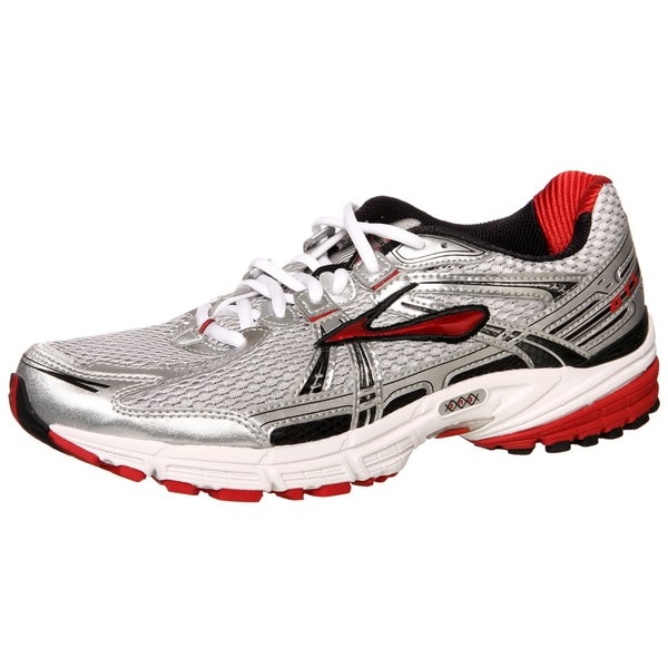 Brooks Men's 'Adrenaline GTS 11' Silver/Red Athletic Shoes - Free ...