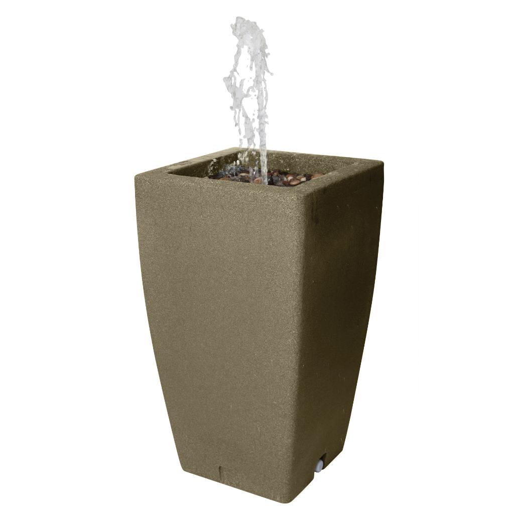 Algreen Madison Fountain And Rain Barrel sandstone(49 Gallon)