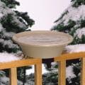 Heated Bird Bath with EZ Tilt Deck Mount and Pole
