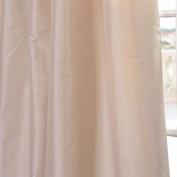 Shop Exclusive Fabrics Ruched Header Solid Color Faux Silk Taffeta