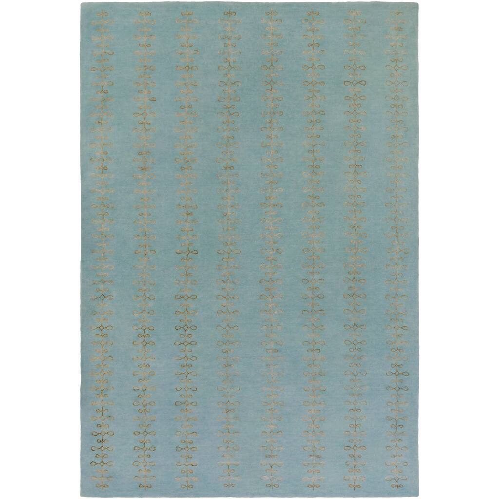 Hand-tufted Lorient Geometric Pattern Wool Area Rug - 9' x 13'