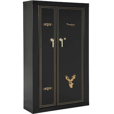16 Gun Metal Cabinet with Storage