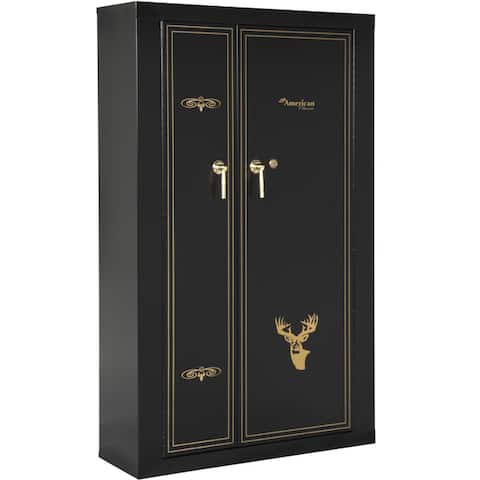 16 Gun Metal Cabinet with Storage