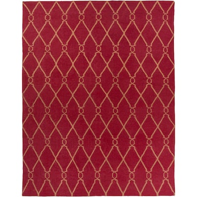 Hand-woven Bingham Wool Area Rug - 8' x 11' - 8' x 11'