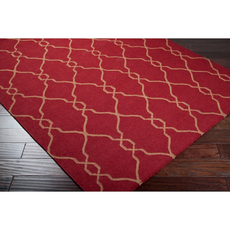 Hand-woven Bingham Wool Area Rug - 8' x 11' - 8' x 11'