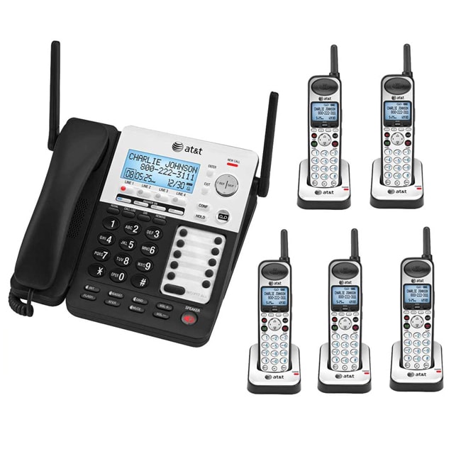 AT T SB67118 4 Line Extendable Range Corded Cordless Small Business Phone System With Five Phones Fd5f643e 380c 4373 9305 4adb22dac33a 