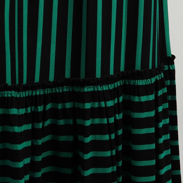 green striped maxi dress