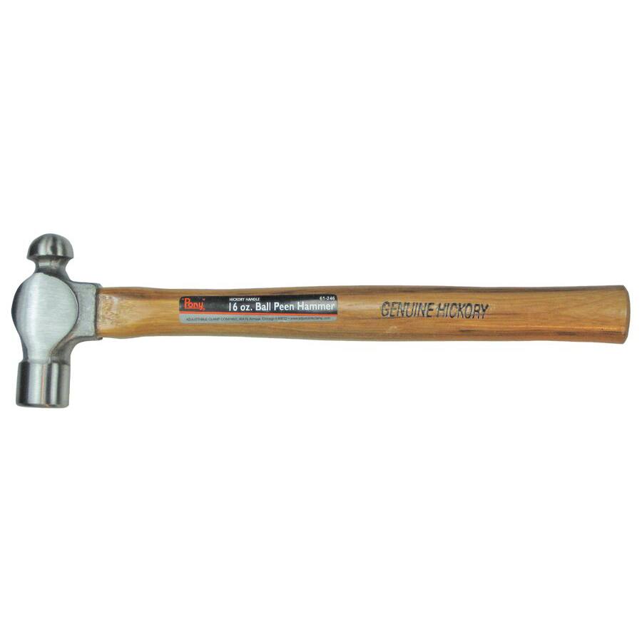 16-oz Ball Peen Hickory Handle Hammer