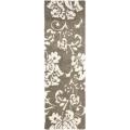 Safavieh Florida Shag Smoke/ Beige Floral Runner Rug - 2'3 x 7'