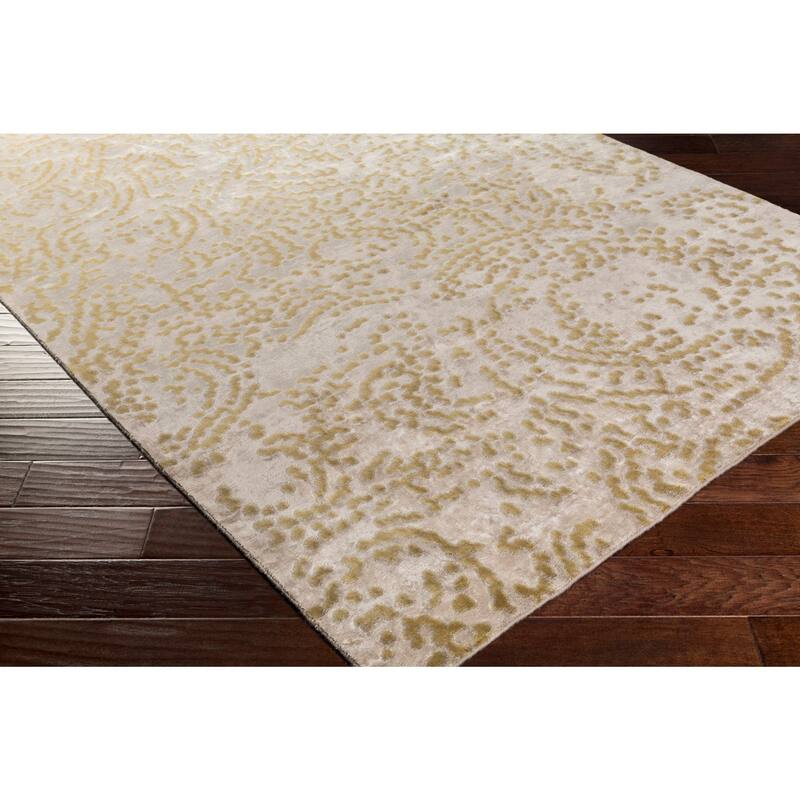 Hand-knotted Keswick Abstract Design Wool Area Rug - 4' x 6'