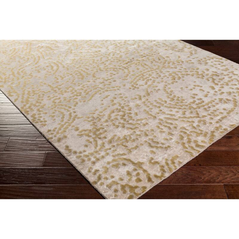 Hand-knotted Keswick Abstract Design Wool Area Rug - 4' x 6'